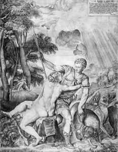 SANUTO Giulio 1530-1588,Venus und Adonis,1559,Galerie Bassenge DE 2016-11-24