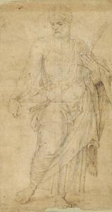 SANZIO Raffaello 1483-1520,An apostle carrying a gospel and a martyr's palm,Christie's GB 2013-12-05