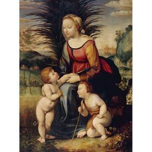 SANZIO Raffaello 1483-1520,MADONNA AND CHILD WITH ST. JOHN THE BAPTIST,Sotheby's GB 2010-01-30