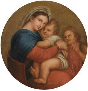SANZIO Raffaello 1483-1520,Madonna en heilige Joris,1900,Bernaerts BE 2014-05-12
