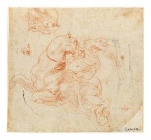 SANZIO Raffaello 1483-1520,Recto: Study for the Battle of the Milvian,16th Century,Palais Dorotheum 2023-10-25