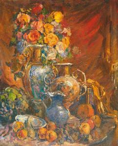 sapounov nicolai nicolaievitch 1880-1912,Nature morte aux roses,Boisgirard & Associés FR 2010-04-01