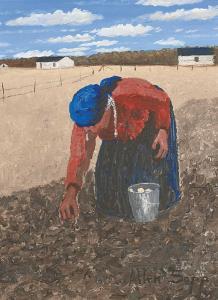 SAPP Allen 1929-2015,Planting Potatoes,1983,Levis CA 2024-04-21
