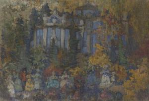 SAPUNOV Nikolai Nikolaievich 1880-1912,Night-Time Celebration.,1907,MacDougall's GB 2018-06-06