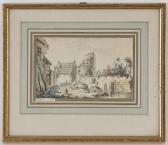 SARAZIN,Paysage animé avec ruines,1769,Piguet CH 2013-10-02
