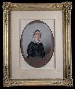 SARDOU Honoré Charles 1806-1872,PORTRAIT DE PAULINEDOUVRE,Pillon FR 2018-02-04