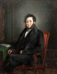 SARDOU Honoré Charles 1806-1872,Portrait Gaspard Antoine dit Alphonse Verny,1838,Aguttes 2019-11-19