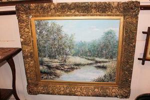 SARGEANT A 1900,Woodland river scene,Henry Adams GB 2016-03-10