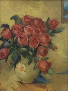SARGEANT Geneve Rixford 1868-1957,Still Life with Roses,Clars Auction Gallery US 2014-08-10