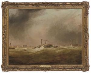SARGEANT h 1830-1850,The Portsmouth chain ferry on a stormy day,Christie's GB 2009-05-13