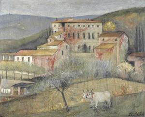 SARGENTINI Ruggero 1902-1995,Paesaggio con buoi,1939,Galleria Pananti Casa d'Aste IT 2013-11-02