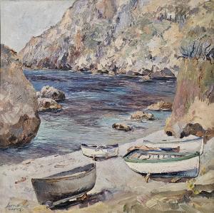 SARNO Matteo 1894-1957,Scorcio costiero di Capri,Errico casa d'aste IT 2024-03-16