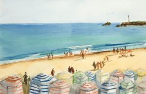 SARRÍA IÑIGO 1900-1900,Playa de Biarritz,Subasta Gran Via De Bilbao ES 2009-10-20