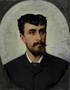 SARRI Corrado 1866-1944,Ritratto virile,1885,Galleria Pananti Casa d'Aste IT 2015-07-16