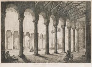 SARTI Antonio,"Interno della Basilica di S. Sabina" y "Veduta in,1826-27,Duran Subastas 2022-10-25