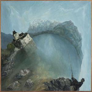 SARTO Pietro 1930,Vue sur le lac Léman et le château de Chillon,Piguet CH 2021-09-22