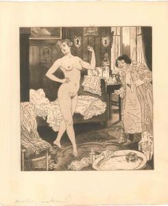 SARTORI Emil 1864-1930,Erotic Scene VI - Illustration,1907,Bertolami Fine Arts IT 2020-10-01