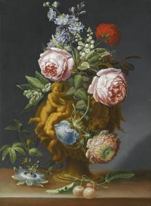 SARTORI J C,STILL LIFE OF ROSES AND OTHER FLOWERS,1995,Sotheby's GB 2016-04-27
