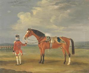 SARTORIUS Francis I 1734-1804,Portrait of an officer with his horse,Bonhams GB 2024-02-13