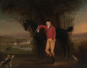 SARTORIUS John Francis,Portrait of John Learmonth with Horse and Hounds u,Skinner 2022-11-16