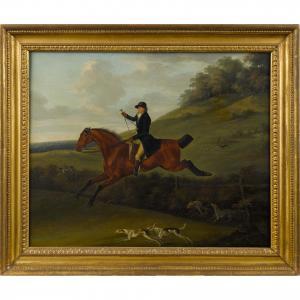 SARTORIUS John Nost 1755-1828,depicting a horse and rider with hounds,1788,Pook & Pook US 2017-04-29
