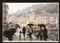 SASAKURA Teppei 1954,Portofino in rain,1995,Mainichi Auction JP 2010-03-13