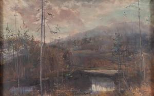 SASKI Sylweriusz 1864-1954,Forest Landscape,1925,Desa Unicum PL 2023-07-06