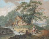 SASSE Richard 1774-1849,Rustic scene with figures before a mill,Dreweatts GB 2017-12-05