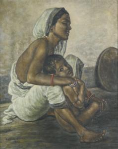SATISH Sinha 1893-1965,UNTITLED,1954,Sotheby's GB 2014-10-07