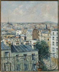 SAUDEMONT Emile 1898-1967,VUE DE PARIS,Jean-Mark Delvaux FR 2017-11-24