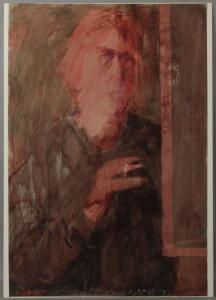 SAUER Leo 1943-2009,Painting and smoking,Palais Dorotheum AT 2014-06-04