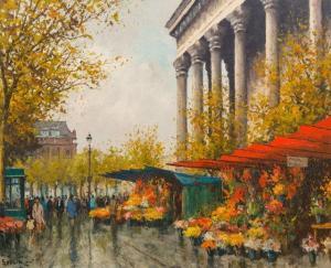 SAULIN,Marche aux Fleurs de la Madeleine,20th century,Rowley Fine Art Auctioneers GB 2018-11-20