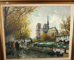 SAULIN,Parisian city scene with Notre-Dame,Wotton GB 2018-09-25