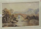 SAUNDERS Charles L. 1855-1915,Bridge over stream,Moore Allen & Innocent GB 2015-06-26