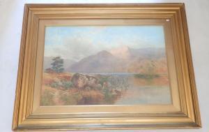 SAUNDERS Charles L.,Scottish Loch and mountain scene,Smiths of Newent Auctioneers 2024-04-04