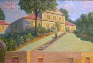 SAUNDERS F. Wenderoth 1901-1992,View of a Country House,1984,Skinner US 2010-10-13