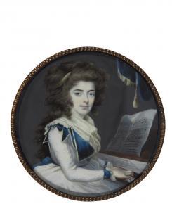 SAUNDERS Joseph 1772-1811,PORTRAIT OF CATHERINE HELM,1785,Sotheby's GB 2019-07-04
