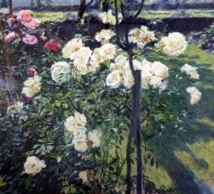 SAUNDERS W 1860-1880,Roses in a garden,Gorringes GB 2009-10-21