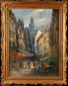 SAURFELT Léonard 1840-1880,La marché,Osenat FR 2023-03-25
