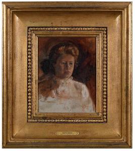 SAUSSY Hattie 1890-1978,Sketch of a Girl,Brunk Auctions US 2020-12-05