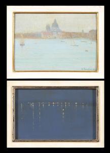 SAUTER Georg 1866-1937,2 Ansichten Venedig,1884,Wendl DE 2018-03-01