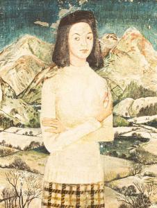 SAUTER Rudolph Helmut 1895-1977,Portrait of a Woman in Mountainous Lan,Simon Chorley Art & Antiques 2023-07-25