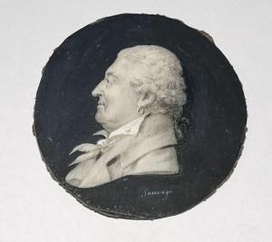 SAUVAGE Piat Joseph 1744-1818,Portrait d'homme de profil portant une boucle d'or,Libert 2023-07-06