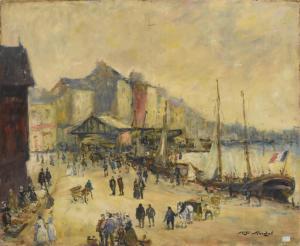 SAUVAGE Serge 1900-1900,Port de Bretagne animé,Rops BE 2019-06-16