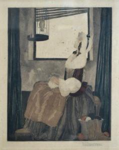 SAUVAGE Sylvain 1888-1948,Femme assise auprès d'une,Gautier-Goxe-Belaisch, Enghien Hotel des ventes 2020-05-14
