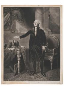 SAVAGE Edward,George Washington, known as the Lansdowne Portrait,1801,Brunk Auctions 2024-01-11