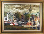 SAVERS P,Harbor scene,California Auctioneers US 2015-06-28