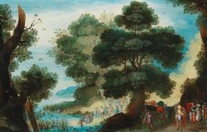 SAVERY II JACOB,A landscape with the Baptism of Christ in the Rive,Palais Dorotheum 2017-04-25