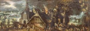 SAVERY II JACOB 1592-1651,Extinguishing the fire by night,Venduehuis NL 2023-11-15
