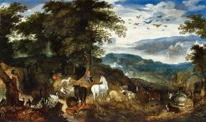 SAVERY Jacob I 1545-1602,Orpheus Charming the Animals and Trees with his Song,Lempertz DE 2017-05-20